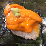 鮨處つの田 - うに 塩で