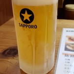 酒饌亭 灘菊亭 小溝筋のかっぱ - 生ビール