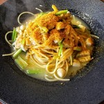 0256 - カラスミと帆立の小柱のパスタ