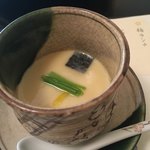 梅の花 - 茶碗蒸し。