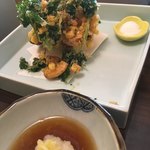 梅の花 - 季節のかき揚げ780円です。