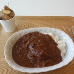 こぐま亭 - 馬肉ハヤシハンバーグ　ポテト