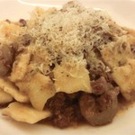 トラットリア 29 - 「ストラッチ　鹿とごぼうのラグーソース」：雄雄しい鹿肉にごぼうが大地の香りをプラス！