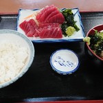 Edoya - 鮪の赤身定食 小そば付き 880円