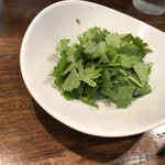 創作麺工房 鳴龍 - パクチー　100円