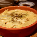 餃子とスパークリング バブルス - 炊き餃子