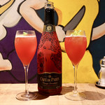 餃子とスパークリング バブルス - かちわりスパークリングワイン・ミモザ