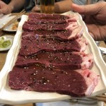 焼肉家げんちゃん - 薄切りハツ