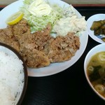 Asahiya - レバーたった揚げ定食