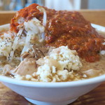 にかいや - オロチョンラーメン＋トッピング全部