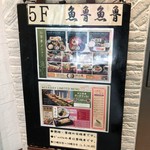 魚魯魚魯 - エレベーター脇の看板です