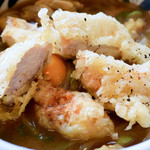 ふる里うどん  - 旨い組み合わせでした。