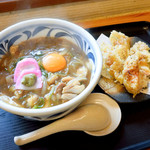 ふる里うどん  - 親子カレーうどんと、親鳥天