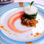 モナリザ 恵比寿店 - ズワイガニと夏野菜のシャルロット コンソメゼリーとフレッシュトマトソース