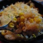 TAHOE - チーズの下にはコーンとソーセージの濃厚バター風味炊き込みご飯