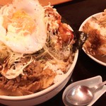 中華のんき - 少し揚げ物を別皿に寄せました