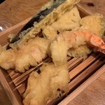 天ぷらスタンドKITSUNE - 盛り合わせアツアツ
