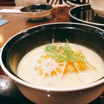 銀座ろくさん亭 - お椀。帆立の真薯。