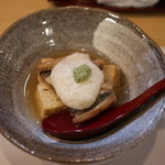 季節料理 よし野 - 煮アナゴと出汁巻き玉子の銀あんかけ