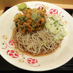 いろり庵きらく - ...「冷しかき揚げそば・うどん（460円）」、ココの蕎麦は違う！ウマイ！！