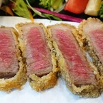 にぎりや松 - 和牛カツをアップｗ