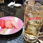 にぎりや松 - ホワイトホースのハイボールと本鮪