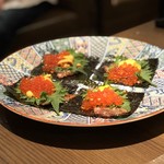 焼肉 大河 - ランプのウニいくら