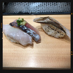 寿司 魚がし日本一 - 盛夏 三貫王 400円
