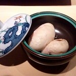 鮨 橋口 - 河豚白子塩焼き