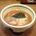 大鷹ラーメン - 濃厚魚介つけ麺(330g) 650円 のつけ汁