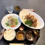 河良 - 名古屋コーチン唐揚げランチ(唐揚げ８ｺ) １８００円税別