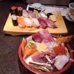 Sushi Masa - ちらし寿司大盛り　握り寿司大盛り　共に税込み千円