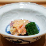 肉屋 雪月花 NAGOYA - 閖上の赤貝と松坂牛のランプのぬた和え