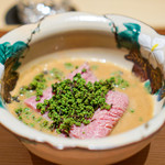 肉屋 雪月花 NAGOYA - サーロインのしゃぶしゃぶ、 花山椒