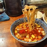 麺屋 悠 - つけ汁は醤油、塩、辛味醤油から選べた！