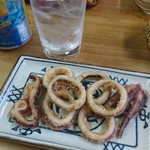 伊勢屋酒店 - イカリング揚げ。