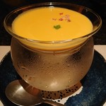 とんかつ マンジェ - 冷製カボチャとじゃが芋のスープ♪