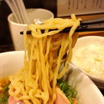 櫻井中華そば店 - チャーシューそば(醤油) 麺リフトアップ