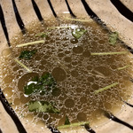 饗 くろ喜 - 昆布出汁のスープ割