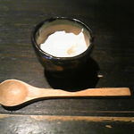 山元麺蔵 - 杏仁豆腐（店長のサービス）