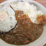 小もろそば店 - カレーライスwith目玉焼