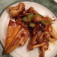 中国料理 翡翠宮 - 海鮮と彩り野菜の辛み味噌炒め
