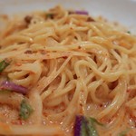 SHIBIRE NOODLES 蝋燭屋 - 冷やし担々麺（1180円）＋半ライス（100円）
      