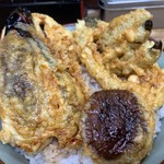 豊野丼 - 小柴のあなご天丼 丼アップ