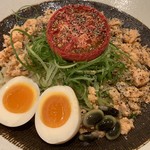 饗 くろ喜 - 銀鮭の冷やし和えそば（饗 くろ㐂） 2019.7