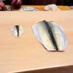 すし処 みや古分店 - 新子とコハダ（なかずみ）