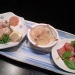 赤坂 津つ井 - 前菜三点盛 