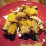 ごはん屋 上の裏馳走 こだま - 海老ととうもろこしのかき揚げ