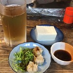 河本 - ホッピー(白)＋しゅうまい＋とうふ
