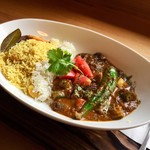 スプーンソング - 【おまかせメニュー】ベジカレー(北インド風)＆エビプラオ+ジーラライス少々 1,000円